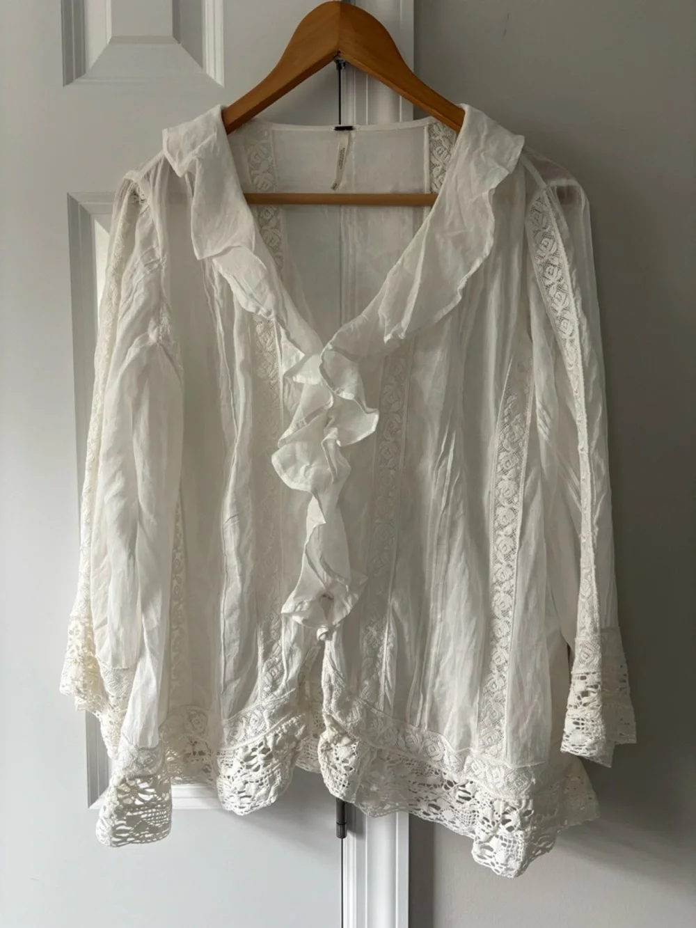 Free People Chante Ruffle Top - Picture 3 of 10